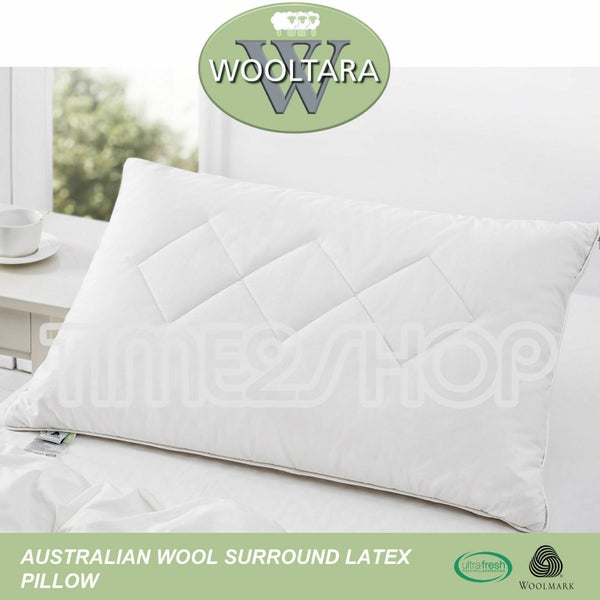 Natural Wool Latex Pillow 100 Australian Pure Super Washable