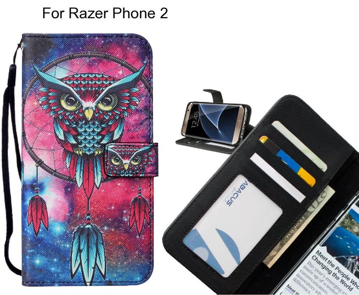 Razer Phone 2 case leather wallet case printed ID Carousel 1