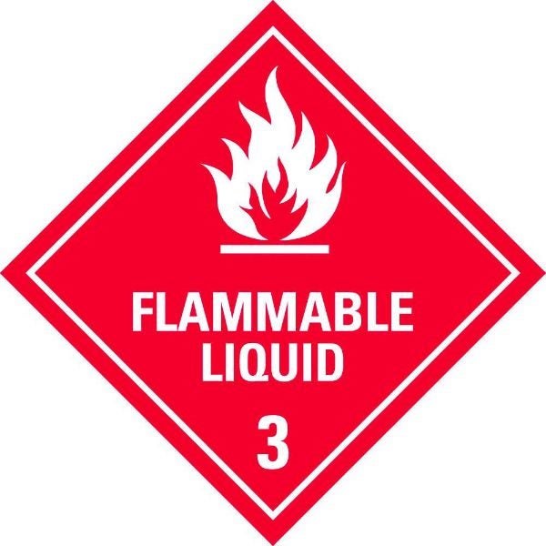 Flammable Liquid Sign - PVC (Each) Carousel 1