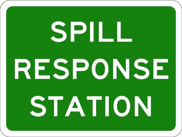 Emergency Spill Response Station Sign - PVC 450 x 300MM (EACH) Carousel 1