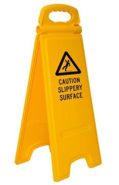 Floor Stand - Caution Slippery Surface (Each) Carousel 1