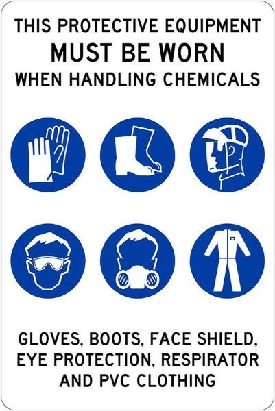 Chemical Handling Sign (Each) Carousel 1