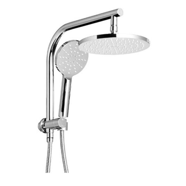 Wels Rain Shower Round Wall Arm Handheld Spray Bracket Rail Chrome Wels Rain Shower Round Wall Arm Handheld Spray Bracket Rail Chrome