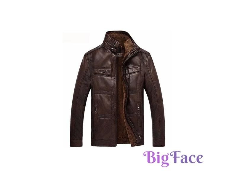 Mens Leather Jacket Faux