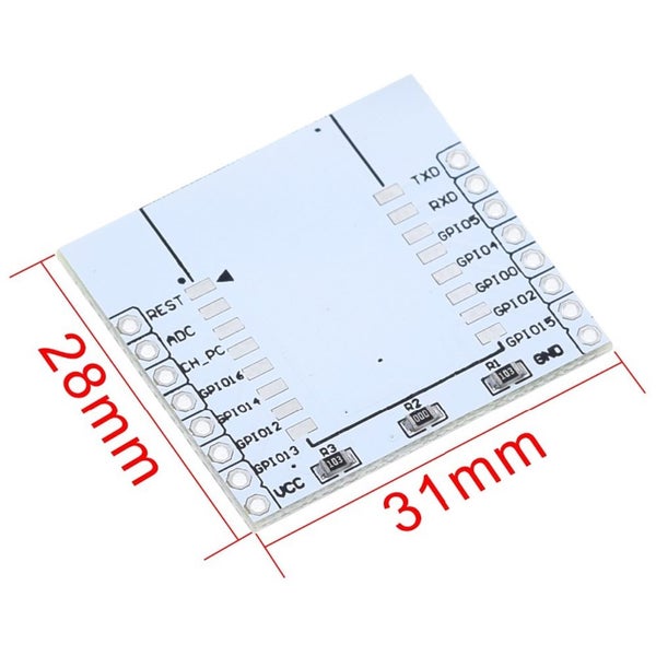 ESP-12E / ESP-12F Adapter Plate - ESP8266 Carousel 2