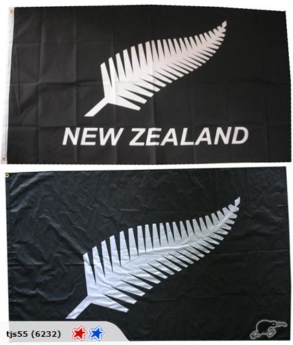 == NZ SILVER FERN FLAG - NEW ZEALAND === Carousel 1