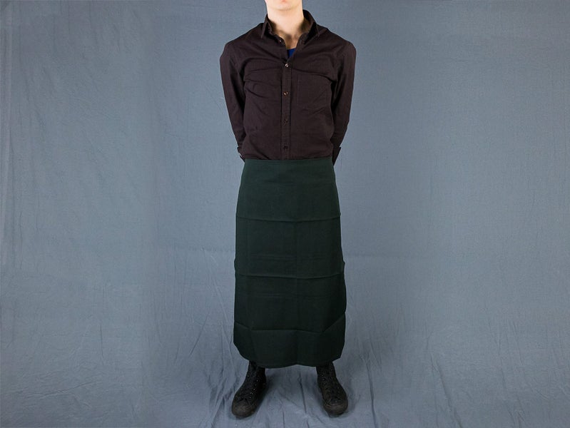 Chefs Waist Apron - 69cm x 69cm - Green Carousel 1