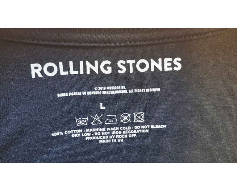 The Rolling Stones T Shirt 1994 Tongue Band Logo new Official Mens Black Carousel 5