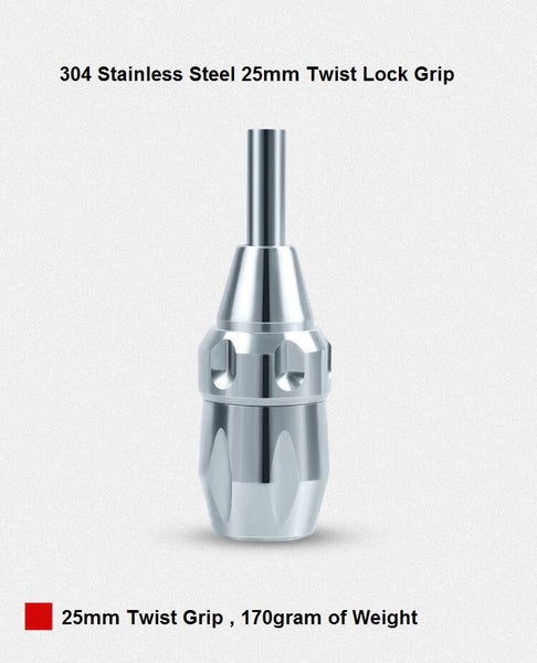 Highly polished 25mm Steel Twist Grip Carousel 1