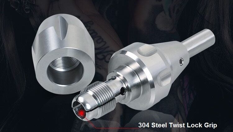 Highly polished 25mm Steel Twist Grip Carousel 3