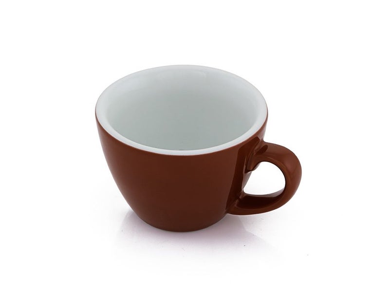 Flat White Coffee Cup 150ml Brown Trade Me