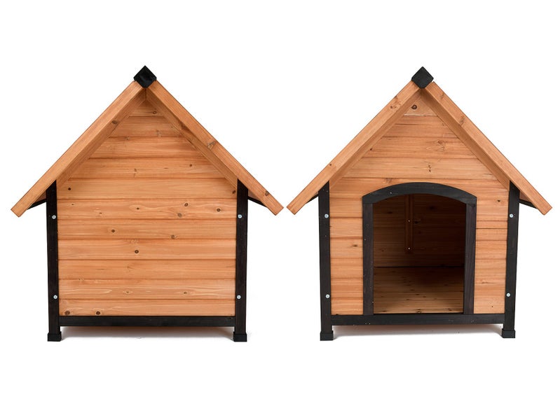 Wooden Dog House Asphalt Gable Roof Waterproof - M Carousel 2