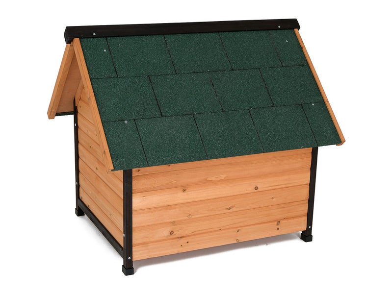 Wooden Dog House Asphalt Gable Roof Waterproof - M Carousel 3