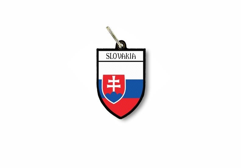 Slovakia Keychain//Slovakia Flag// Keychain