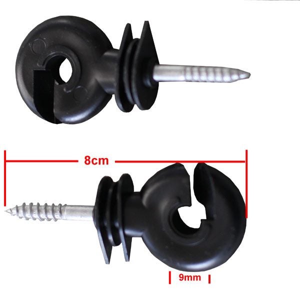 100pcs Screw-in Ring Insulators for Wood Post --- Brand New Carousel 1