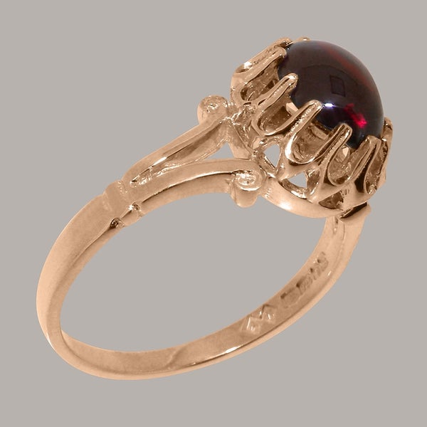 9ct Rose Gold Garnet ring Womens Engagement Ring Carousel 2
