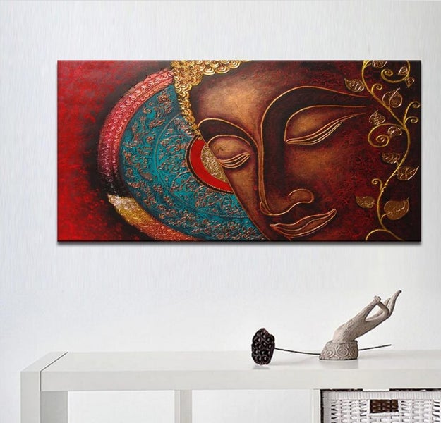 ON SALE FREE SHIPPING - 1000MM Long Canvas Art Print - BUDDHA Carousel 1