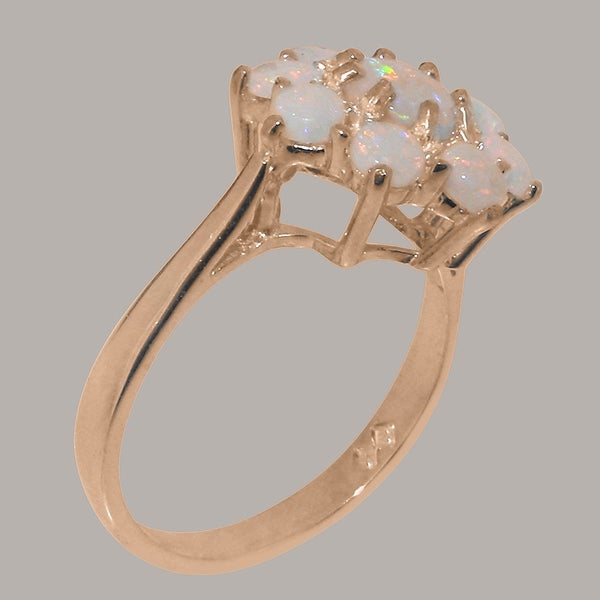 9ct Rose Gold Opal ring Womens Cluster Ring Size Y 1/2 Carousel 2