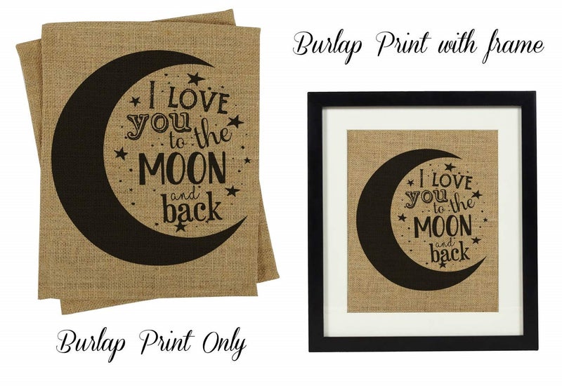I Love You To The Moon And Back Nursery Decor Baby Shower Gift