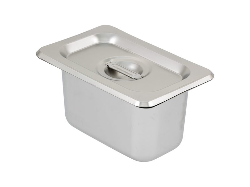 Steam Pan 1/9 100mm S/S Gastronorm Dish with Lid Carousel 1