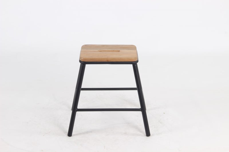 York Stool 46cm - Matt Black Carousel 2