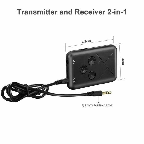 Bluetooth Audio Receiver Transmitter Adapter For Home TV Stereo Car Speaker Tab Carousel 2