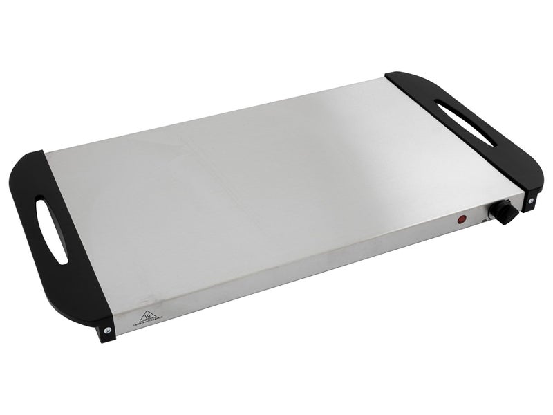 4 Pan Heated Food Warmer | 300W Electric | 4 Dish Stainless Steel Buffet Warmers Carousel 3