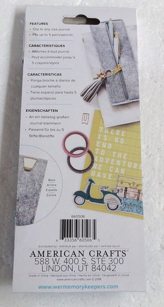 We R Memory Keepers Journal Studio Felt Zipper Pocket WR660506 Carousel 2