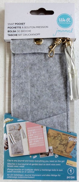 We R Memory Keepers Journal Studio Felt Snap Pocket WR660530 Carousel 1