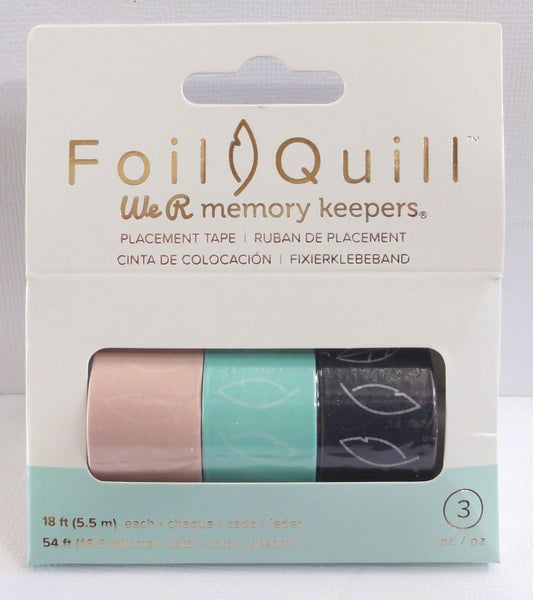 We R Memory Keepers Foil Quill Embellishment Placement Tape 3 Piece WR660650-B Carousel 1