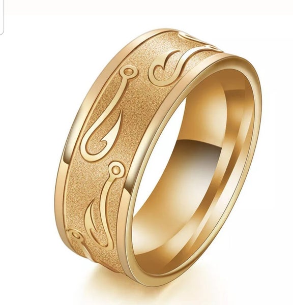Gold Fish hook Ring Carousel 1