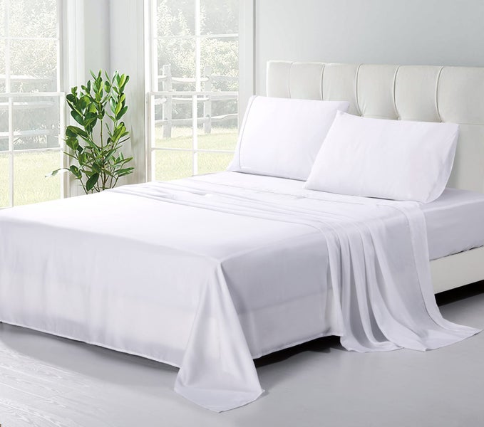 100% Woven Tencel Sheet Set Super King Carousel 1