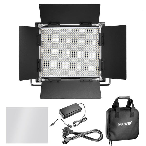 Neewer 660 LED 3200-5600K CRI96 Professional Metal Bi-color Dimmable Video Light Carousel 12