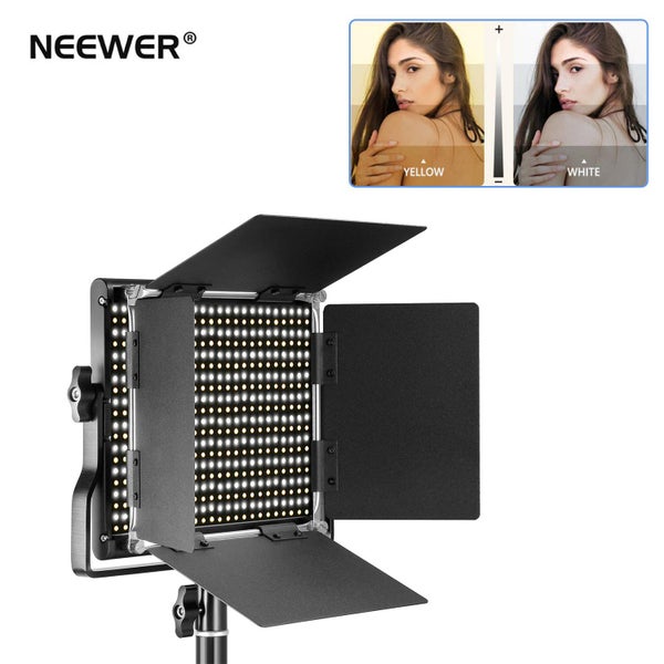 Neewer 660 LED 3200-5600K CRI96 Professional Metal Bi-color Dimmable Video Light Carousel 1