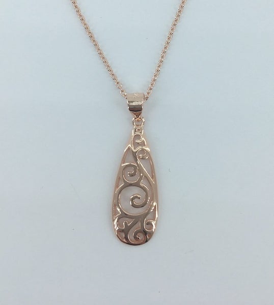 Rose-Gold NZ Koru Necklace "Aroha" Carousel 2