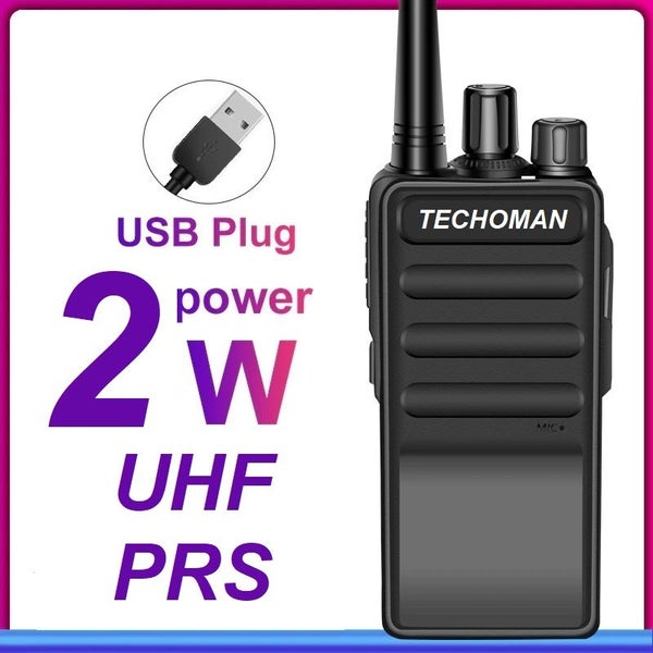 TECHOMAN TM-9C 2 WATT UHF PRS CB Walkie Talkie - 16 Channels Carousel 2