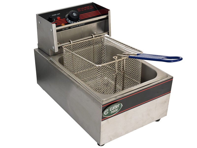 5.5L Deep Fryer 2.4kW Electric - Commercial Benchtop Single Vat + Frying Basket Carousel 1