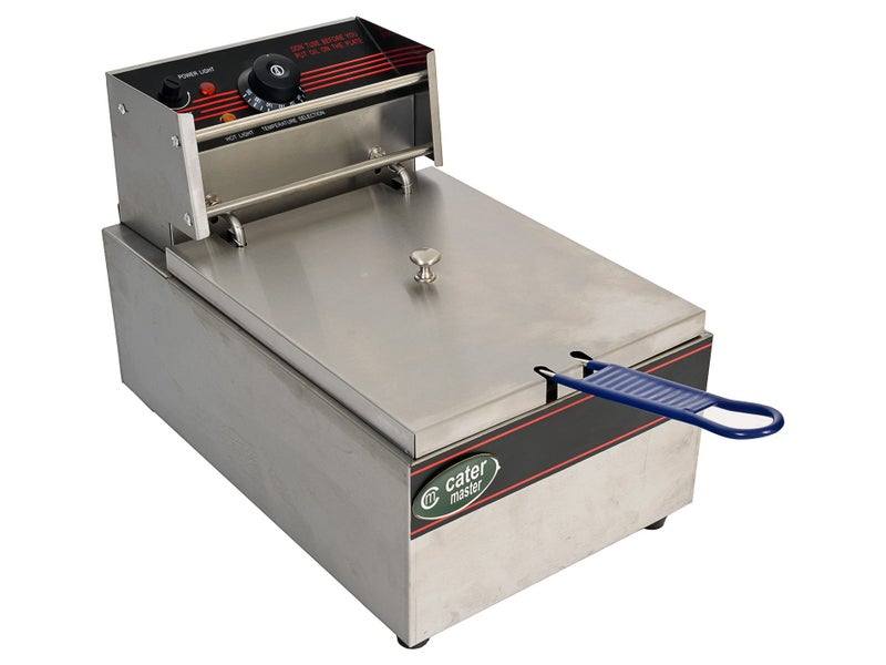 5.5L Deep Fryer 2.4kW Electric - Commercial Benchtop Single Vat + Frying Basket Carousel 2