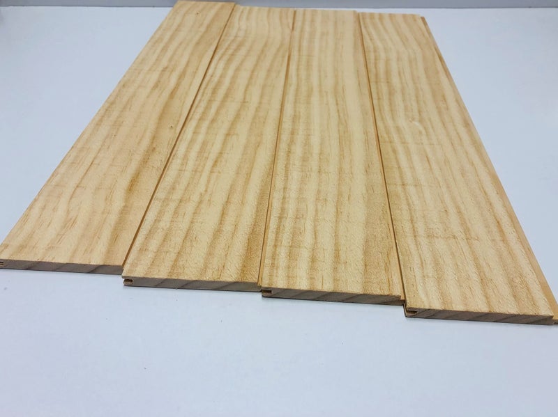Earthen Radiata Panelling 85x9 reversible TGV and bandsawn negative detail faces Carousel 2