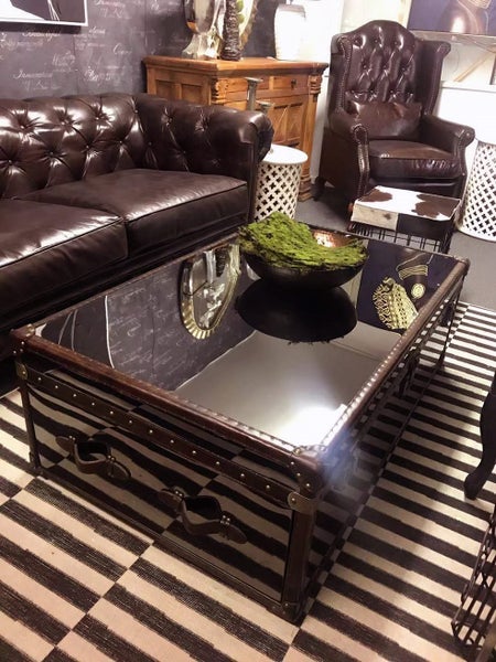 Industial Mirror side Coffee Table Carousel 1