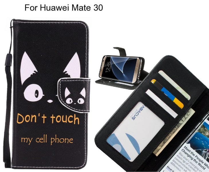 Huawei Mate 30 case 3 card leather wallet case printed ID Carousel 1