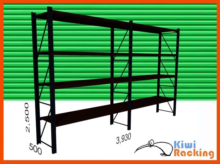 Heavy Duty Rack Shelving Storage 3.93mx 2.5mx 0.5m Carousel 1