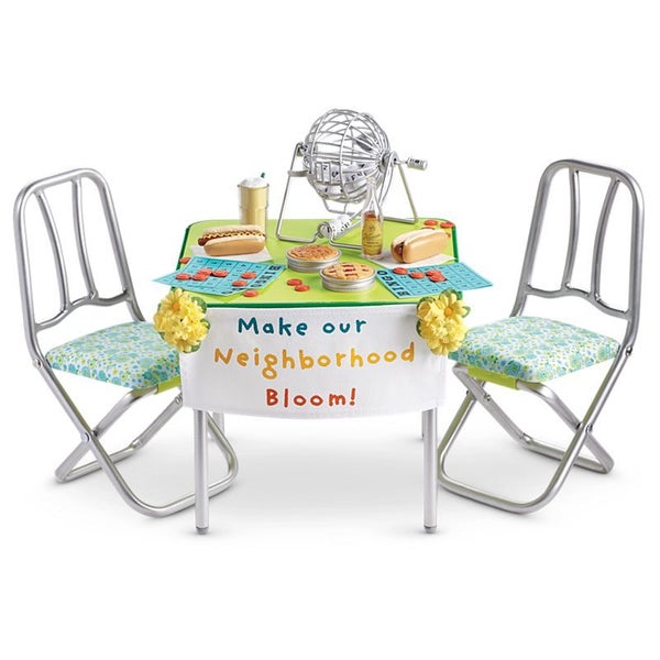 AMERICAN GIRL 18" DOLL FURNITURE SET: "MELODY'S TABLE & CHAIRS" set Carousel 2