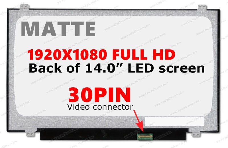 NV140FHM-N46 14.0" Matte FHD 1920x1080 B140HAN01 DELL HP LENOVO Laptop Screen Carousel 1