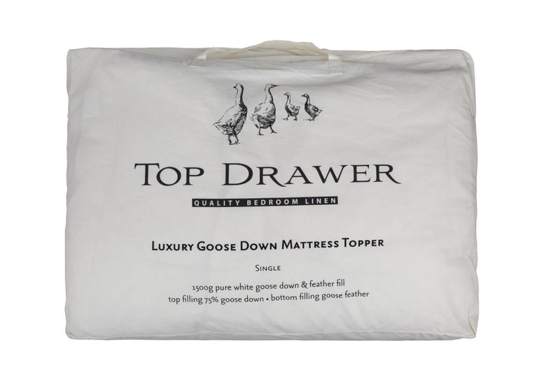 King Single Mattress Topper - 75/25 Goose Down and Feather Fill Carousel 3