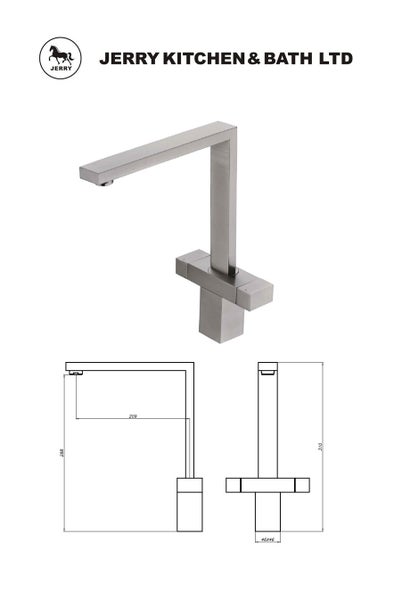 Brushed Nickel Kitchen Tap Carousel 1