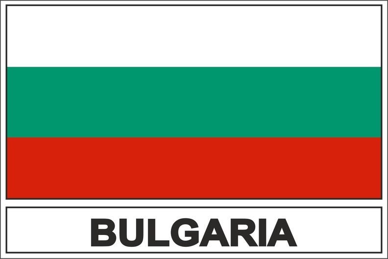 3/" x 12/" Bulgaria Bumper Sticker //Bulgaria Flag Sticker