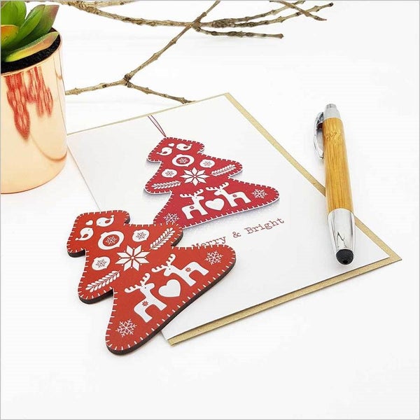 Greeting Card with Embellishment: Merry & Bright Carousel 2