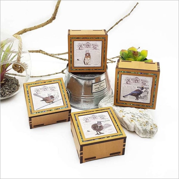 Small Trinket Box: Vintage Tui Carousel 3