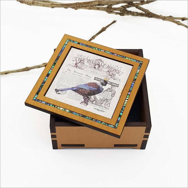 Small Trinket Box: Vintage Tui Carousel 2